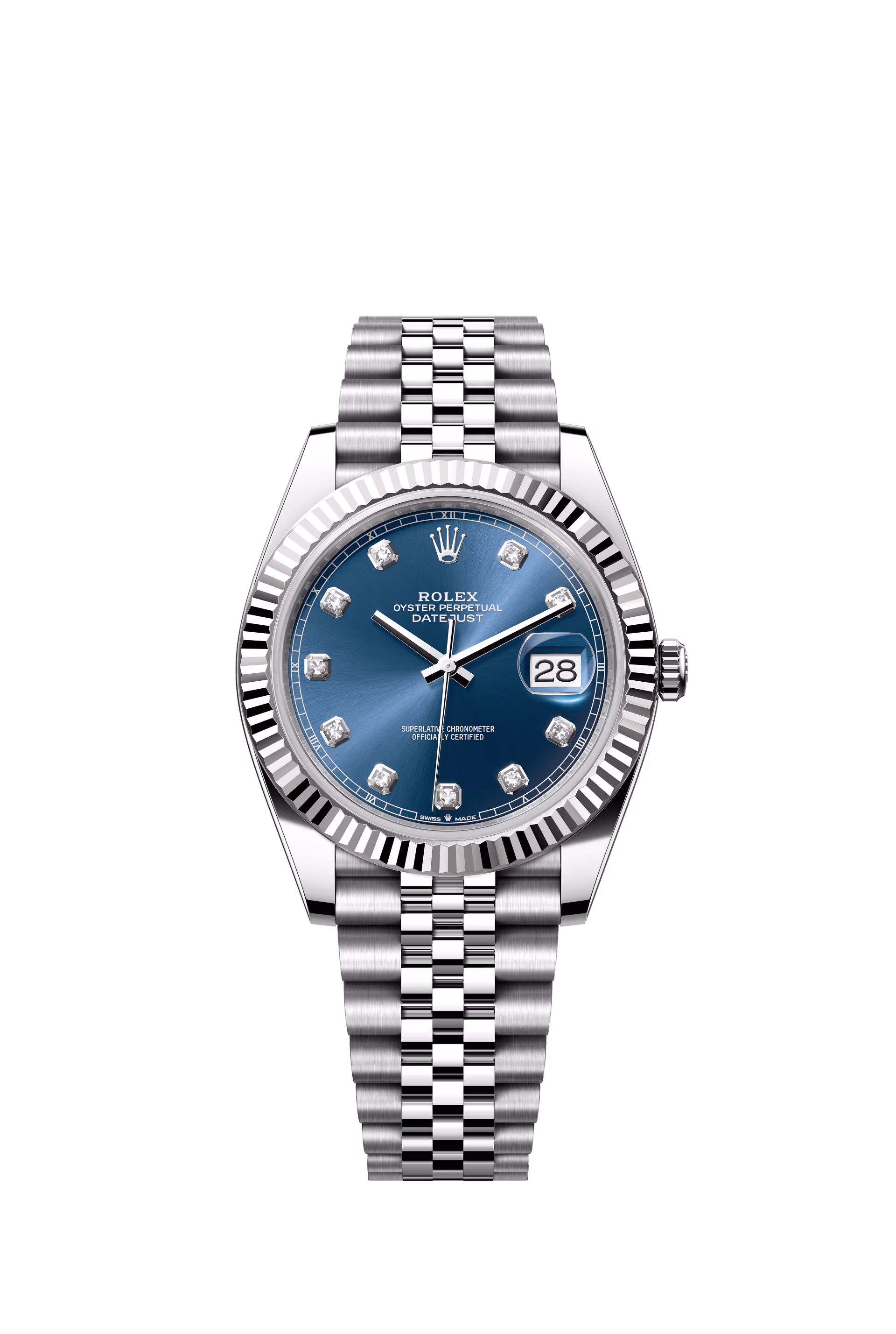 Rolex Datejust Fluted Jubilee Blue Dial Thumbnail